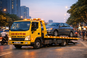 Xe cứu hộ ô tô Mỹ Đình 1 - Nam Từ Liêm - Hà Nội kéo xe hỏng khẩn cấp