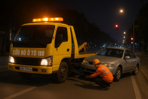Xe cứu hộ ô tô kéo xe hỏng tại Tây Mỗ - Nam Từ Liêm - Hà Nội