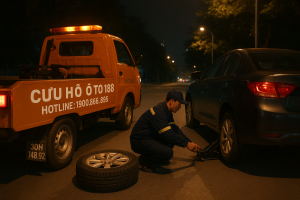 Cứu hộ lốp ô tô Tây Mỗ - Nam Từ Liêm vá lốp lưu động tận nơi