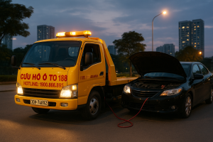 Cứu hộ ắc quy ô tô HD Mon City kích bình ắc quy cho xe gặp sự cố