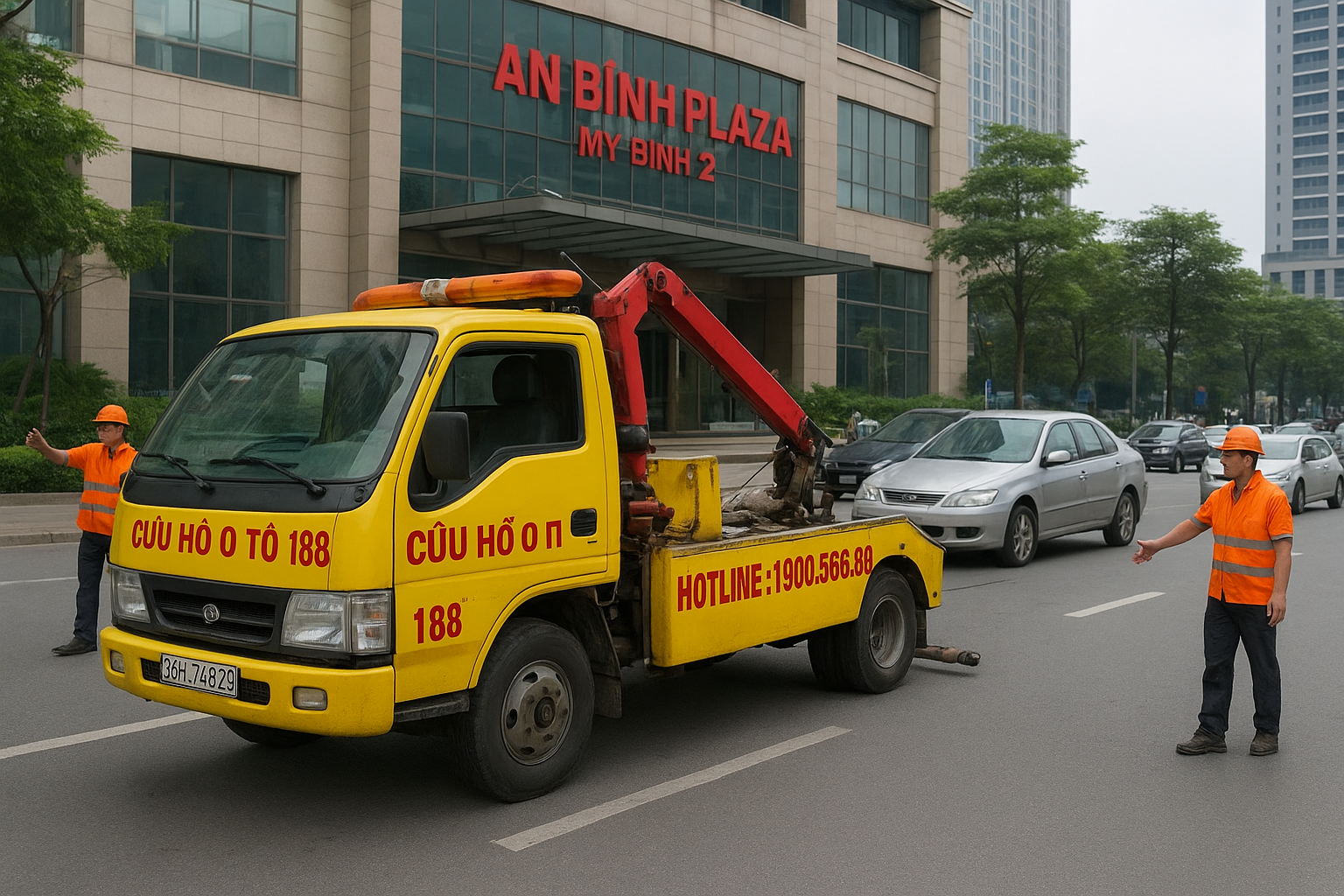 Xe cứu hộ ô tô khẩn cấp An Bình Plaza Mỹ Đình 2 với hotline 1900.866.895
