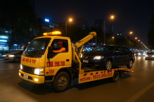 Xe cứu hộ ô tô 789 Mỹ Đình kéo xe hỏng lưu động tại khu vực Mỹ Đình