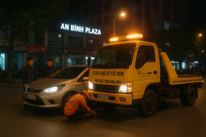 Xe cứu hộ ô tô chuyên dụng hỗ trợ xe hỏng tại An Bình Plaza – Mỹ Đình 2