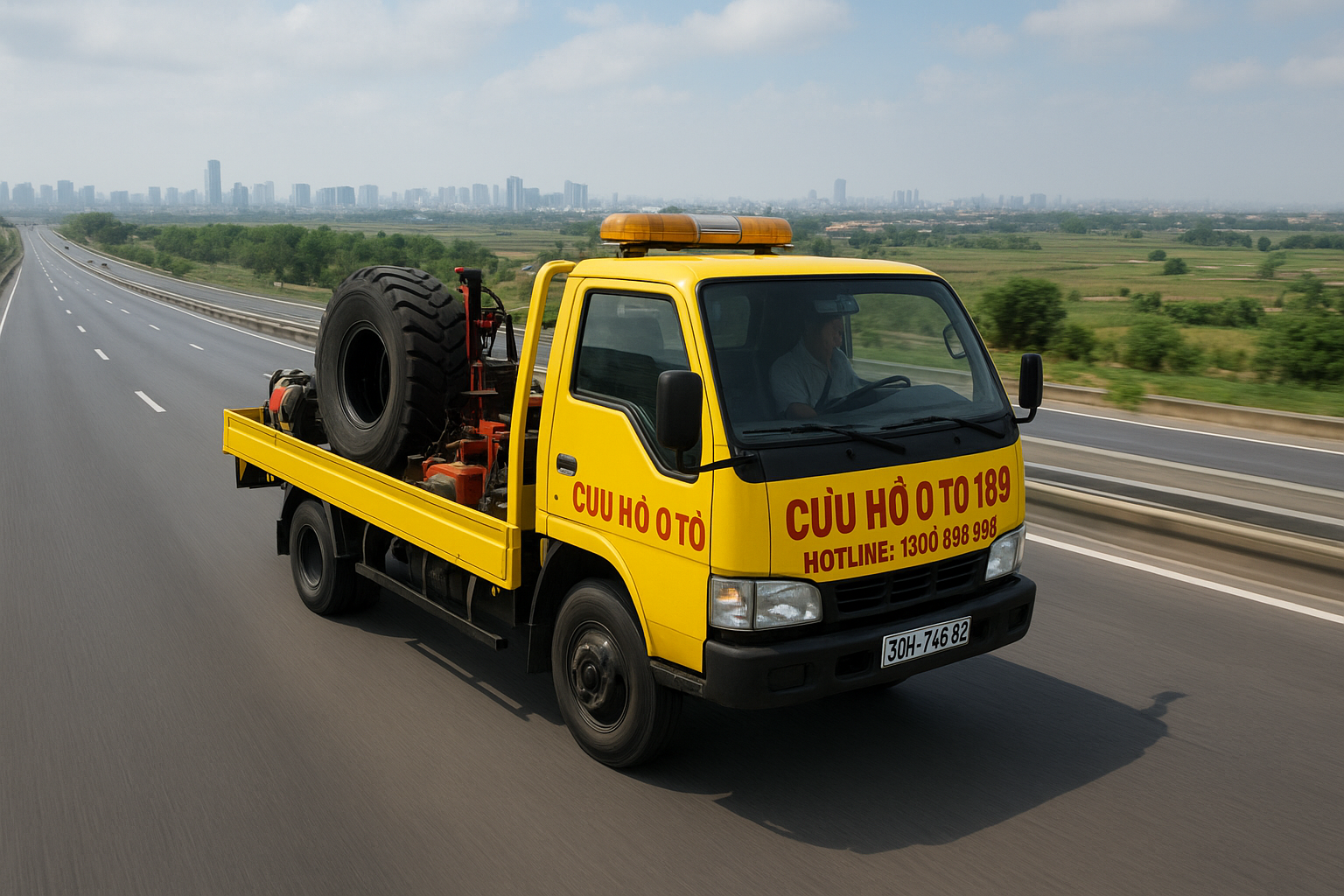 Xe cứu hộ lốp ô tô 789 Mỹ Đình phục vụ rộng khắp khu vực Hà Nội và ngoại ô